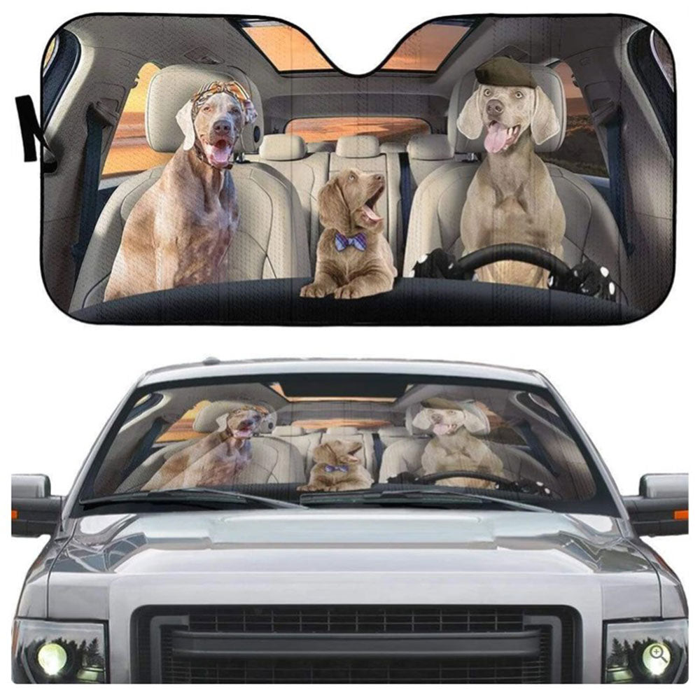 29b Weimaraner Dogs Custom Car Auto Sun Shades Windshield Accessories Decor Gift Nearkii