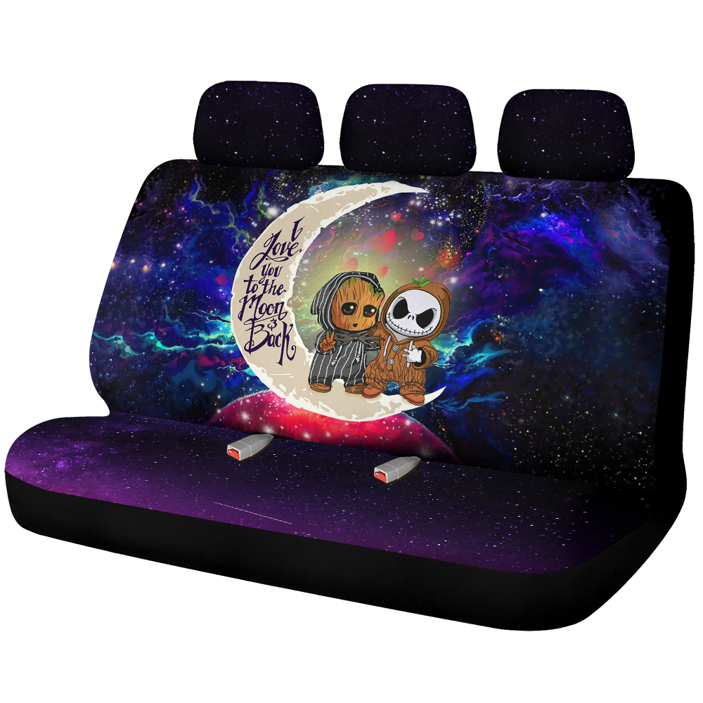 CuteBabyGrootAndJackNightmareBeforeChristmasLoveYouToTheMoonGalaxyMockupCarBackSeatCovers Cute Baby Groot And Jack Nightmare Before Christmas Love You To The Moon Galaxy Car Back Seat Covers Decor Protectors Nearkii