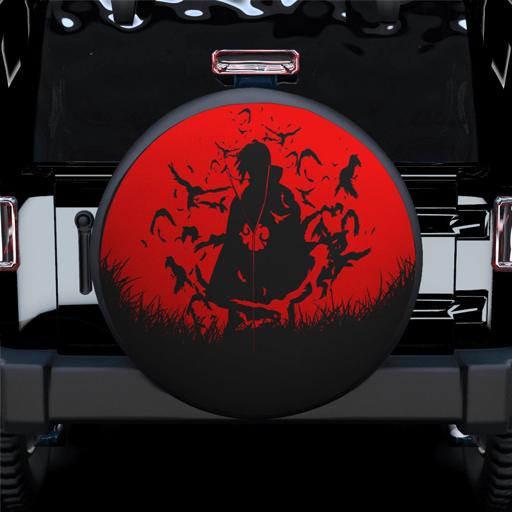 Uchiha-Itachi-Shadow-Spare-Tire-Covers Uchiha Itachi Shadow Spare Tire Covers Gift For Campers Nearkii
